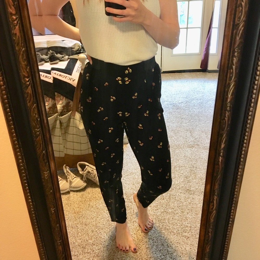 Black High Waisted Comfy Dress Straight Leg Pant